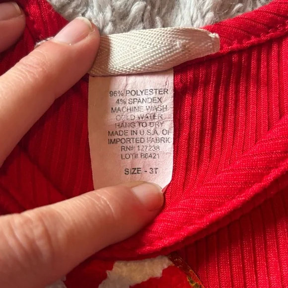 Dream Girl Christmas Dress Red Peppermint Plaid 3T Holiday - Picture 5 of 7